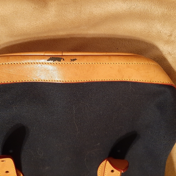 Dooney& Bourke blue canvas and leather bag. - Picture 5 of 5